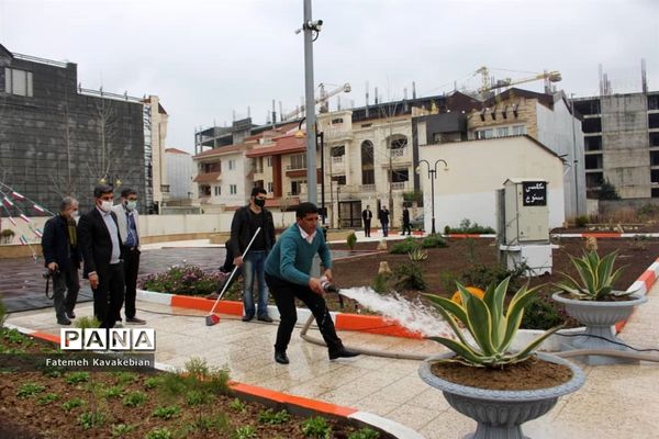 افتتاح پارک محله‌ای «مدافعان سلامت» در ساری