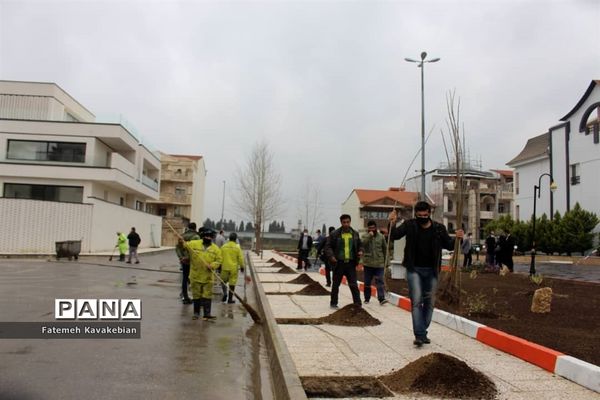 افتتاح پارک محله‌ای «مدافعان سلامت» در ساری