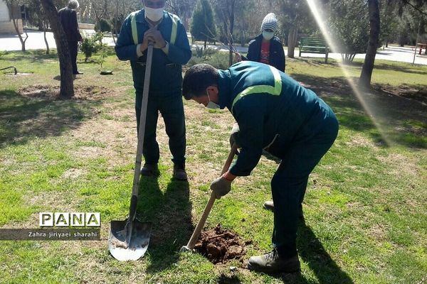 اهدای  رایگان نهال در بوستان‌های خاورشهر به مناسبت جشن تولد زمین