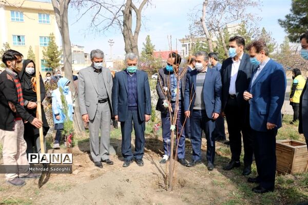همایش استانی درختکاری توسط دانش آموزان ساعی در طرح ملی کوچ
