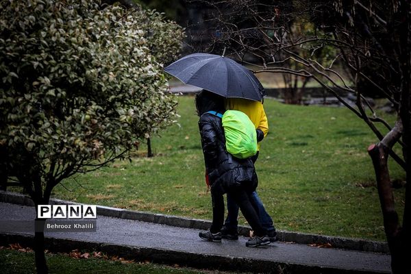 تهران بارانی در آخرین روزهای سال