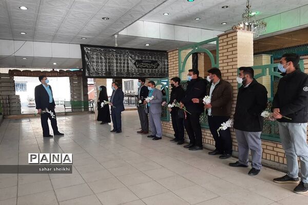 گلباران مزار شهدا و بازدید از موزه دفاع مقدس در ملارد