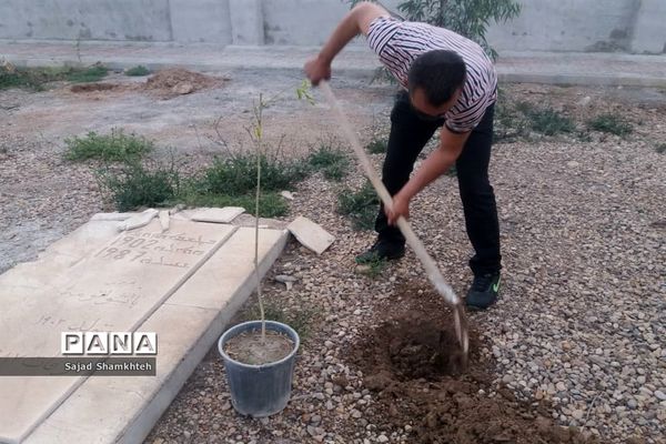 کاشت درخت  به مناسبت چهارشنبه سوری در اهواز