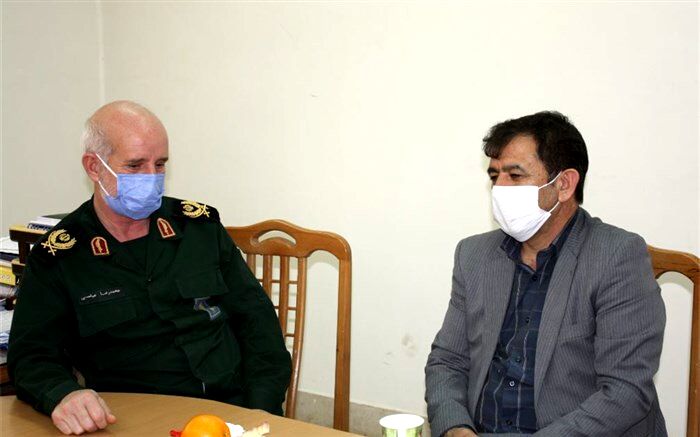 دیدار مدیر کل آموزش و پرورش استان زنجان با فرمانده تیپ ۳۶ انصارالمهدی زنجان