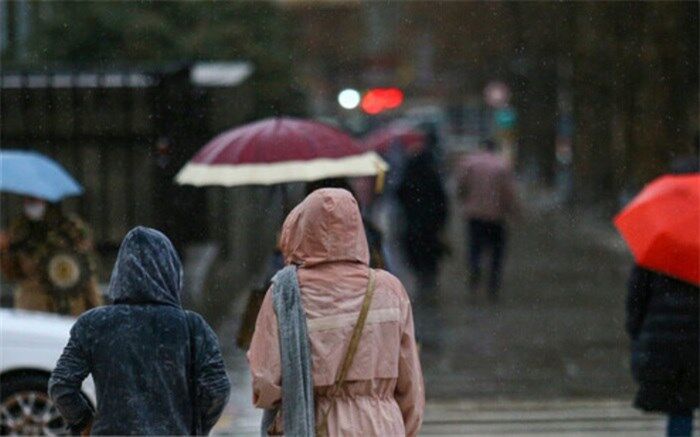 بارش باران در ۱۰ استان کشور
