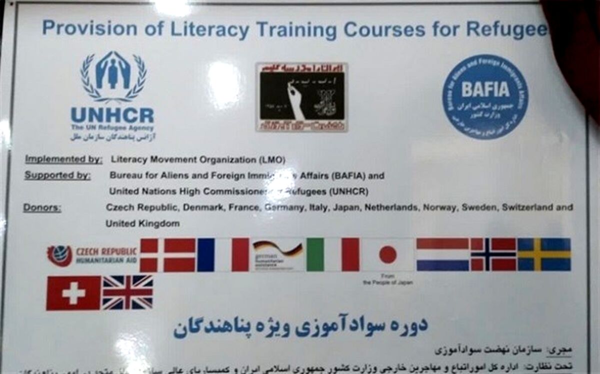 پایان کلاس های آموزشی و برگزاری آزمون طرح کمیساریای عالی پناهندگان