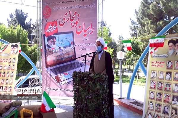 برگزاری مراسم نمادین راهیان نور در شهرستان قرچک