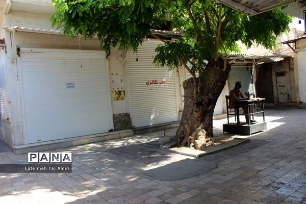 تعطیلی  بازار بوشهردر سایه تشدید محدودیت های کرونایی