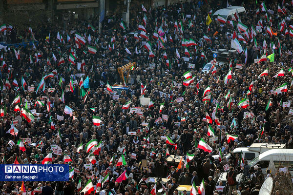 راهپیمایی محکومیت اقدامات تروریستی آمریکا و رژیم صهیونیستی علیه ملت ایران - 3