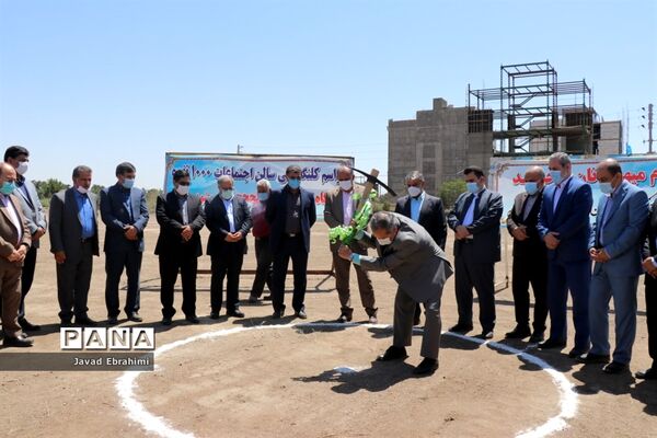 آیین کلنگ زنی سالن اجتماعات 1000 نفره اردوگاه فرهنگی تربیتی ثامن الحجج مشهد