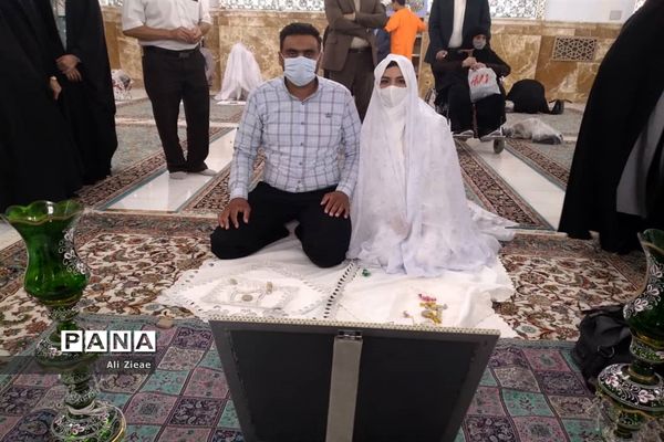 مراسم ازدواج زوج های جوان در خجسته سالروز ازدواج حضرت علی(ع)و حضرت فاطمه(س) در حرم مطهر رضوی