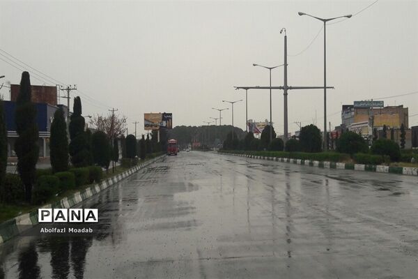 بارش باران شدید  تابستانی  در کاشمر