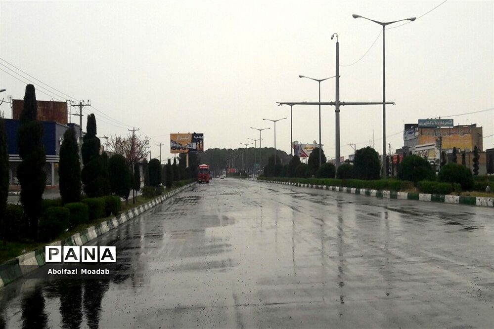 بارش باران شدید  تابستانی  در کاشمر