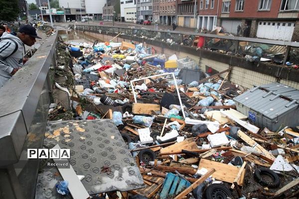 افزایش کشته‌ها در سیلاب های غرب اروپا