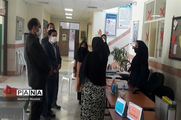 بازدید مدیر آموزش و پرورش، معاون پرورشی و روابط عمومی اداره آموزش و پرورش از مدارس شهرستان کاشمر