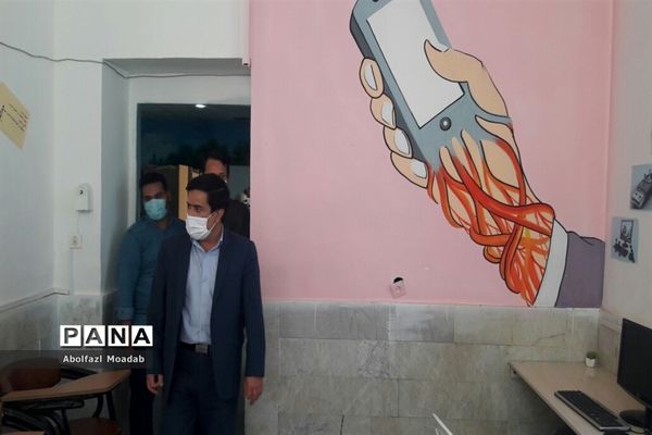 بازدید مدیر آموزش و پرورش، معاون پرورشی و روابط عمومی اداره آموزش و پرورش از مدارس شهرستان کاشمر