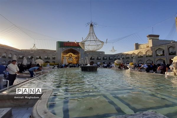 حال و هوای حرم مطهر رضوی  در دهه ولایت