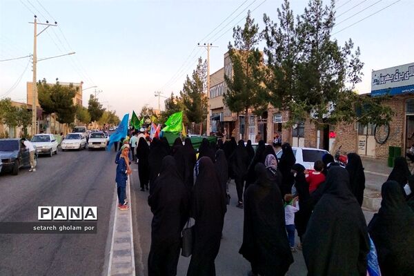 کاروان عاشقان ولایت امروز در شهرستان درمیان