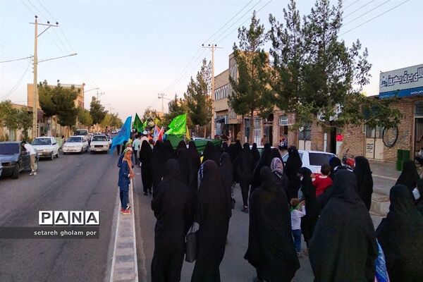 کاروان عاشقان ولایت امروز در شهرستان درمیان