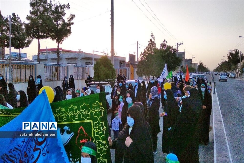 کاروان عاشقان ولایت امروز در شهرستان درمیان