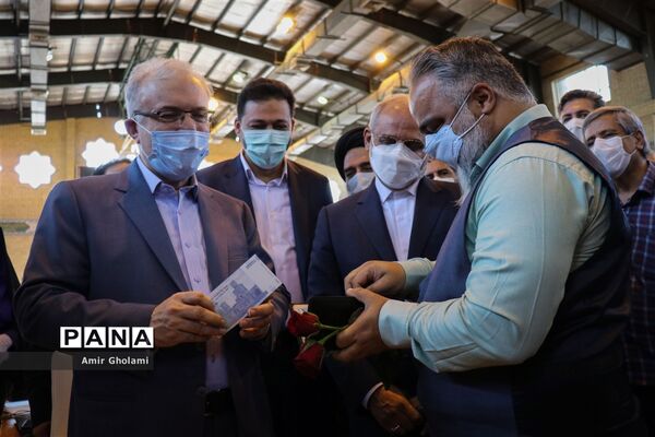 مراسم افتتاحیه پایگاه تجمیعی واکسیناسیون کووید- ۱۹ فرهنگیان