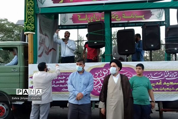 حرکت کاروان شادی به مناسبت عید سعید غدیر در شهرک خاورشهر