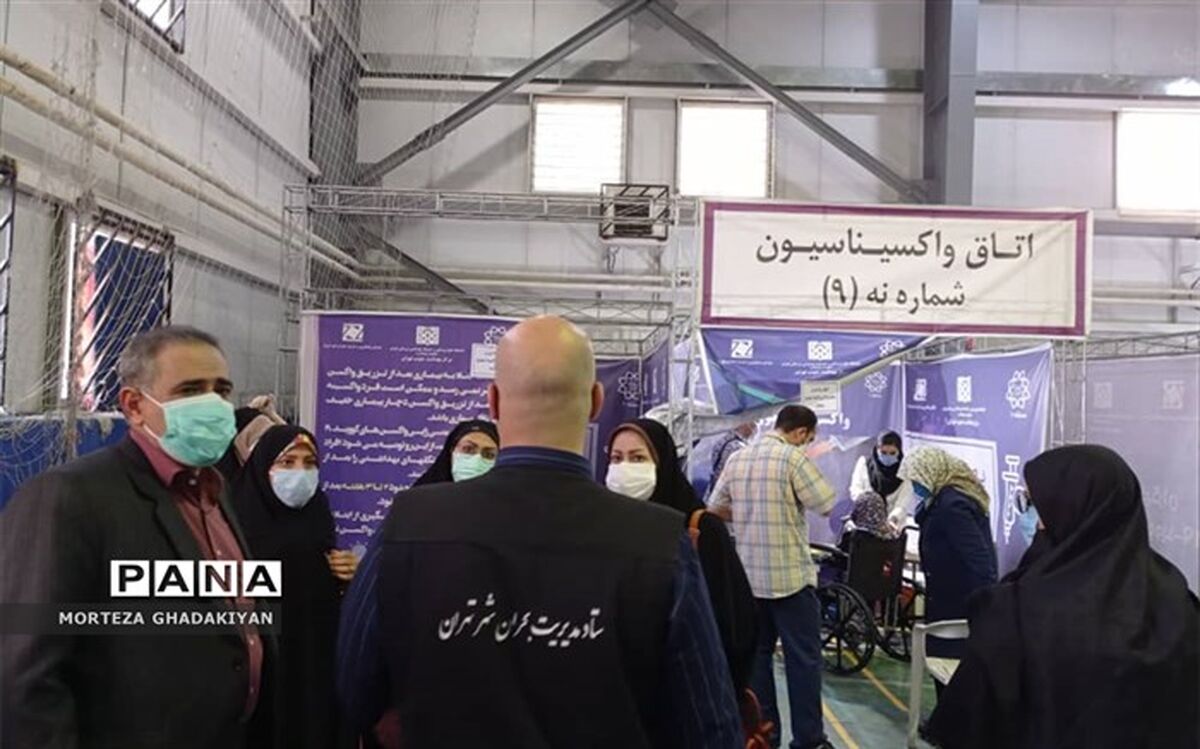 واکسیناسیون همکاران فرهنگی در منطقه ۱۰