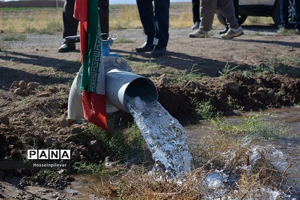 افتتاح پروژه آبیاری کم فشار در بخش ماژان شهرستان خوسف