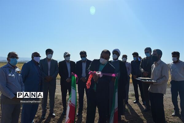 افتتاح پروژه آبیاری کم فشار در بخش ماژان شهرستان خوسف