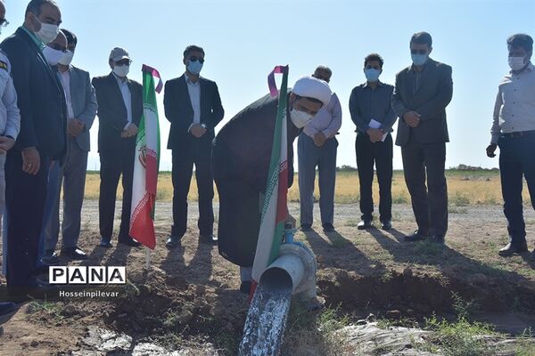 افتتاح پروژه آبیاری کم فشار در بخش ماژان شهرستان خوسف