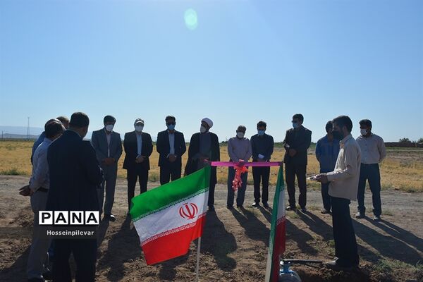 افتتاح پروژه آبیاری کم فشار در بخش ماژان شهرستان خوسف