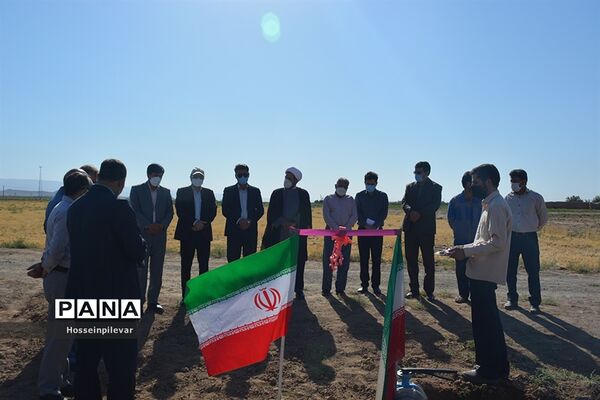 افتتاح پروژه آبیاری کم فشار در بخش ماژان شهرستان خوسف