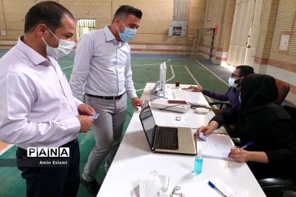 آغاز واکسیناسیون فرهنگیان شهرستان حمیدیه