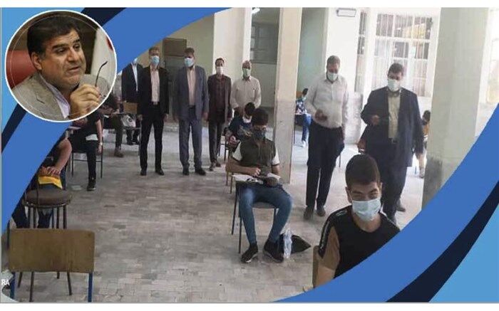 بازدید فولادوند از آزمون مدارس فرهنگ و نمونه دولتی در منطقه ۱۱