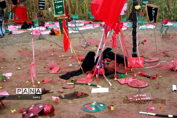 آماده سازی نمایشگاه «غنچه های خونین» در روستای باقرآباد قم