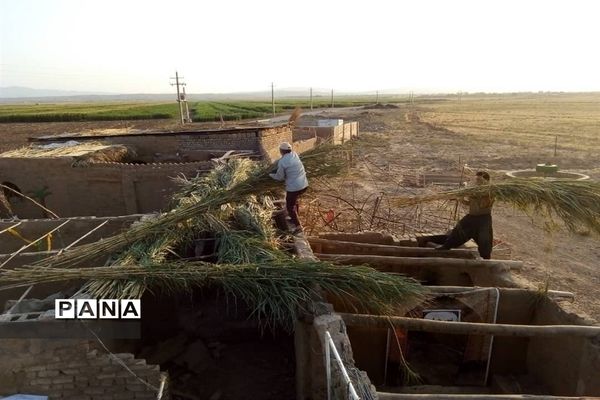 آماده سازی نمایشگاه «غنچه های خونین» در روستای باقرآباد قم