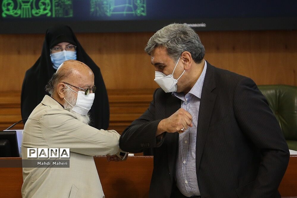 تودیع پیروز حناچی شهردار سابق تهران