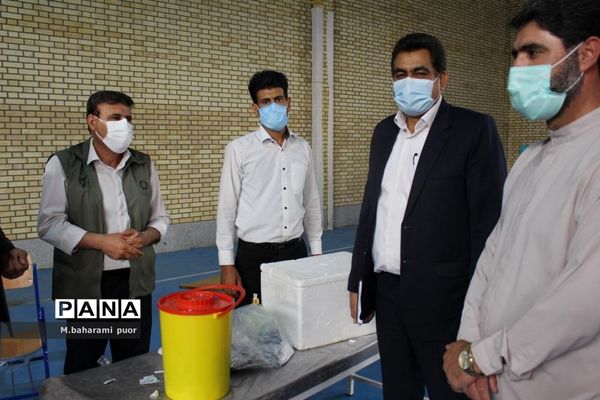 واکسیناسیون فرهنگیان شهرستان بویراحمد
