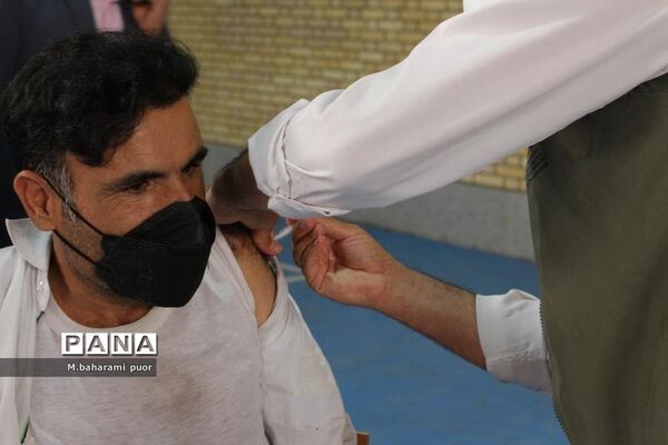 واکسیناسیون فرهنگیان شهرستان بویراحمد