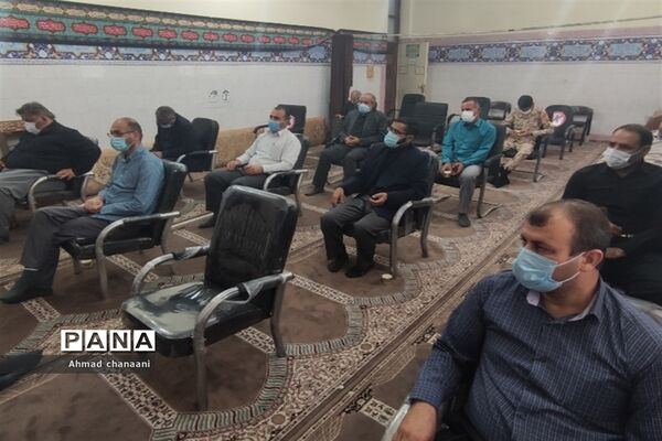 آیین بزرگداشت اولین سالگرد آسمانی شدن معاون سابق پرورشی اداره آموزش و پرورش کارون
