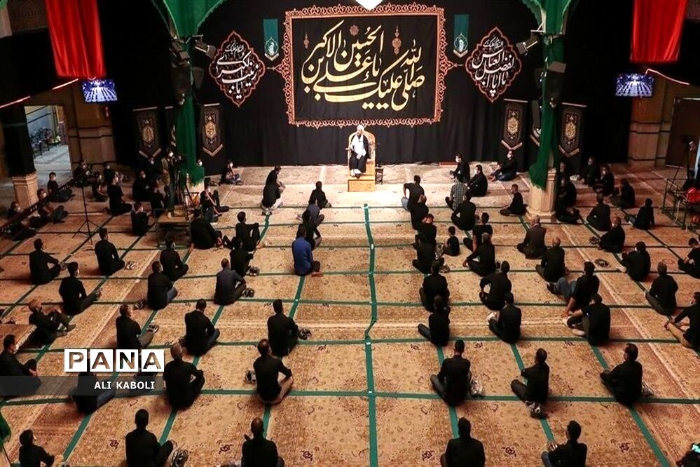 عزاداری شب پنجم محرم در حسینیه اعظم زنجان