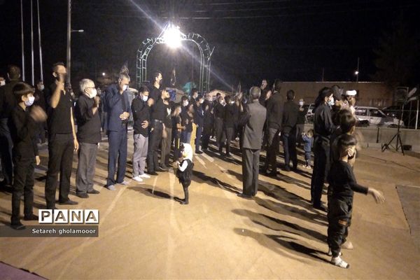 مراسم عزاداری ماه محرم درمسجد محمدرسول الله شهرستان درمیان
