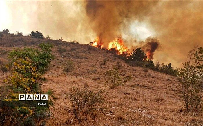 جنگل‌های ارسباران در خداآفرین  دچار حریق شد