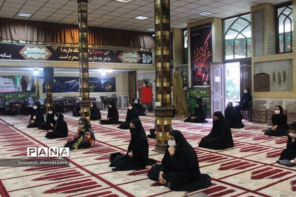 برگزاری مراسم عزاداری« دختران زینبی» در شهرستان گلوگاه