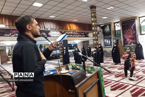 برگزاری مراسم عزاداری« دختران زینبی» در شهرستان گلوگاه