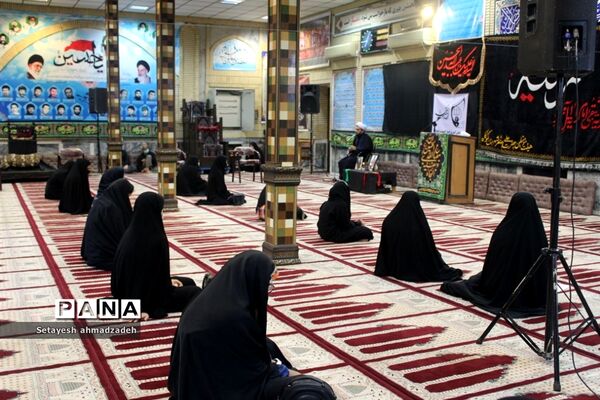 برگزاری مراسم عزاداری« دختران زینبی» در شهرستان گلوگاه