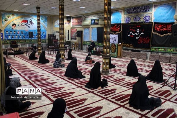 برگزاری مراسم عزاداری« دختران زینبی» در شهرستان گلوگاه