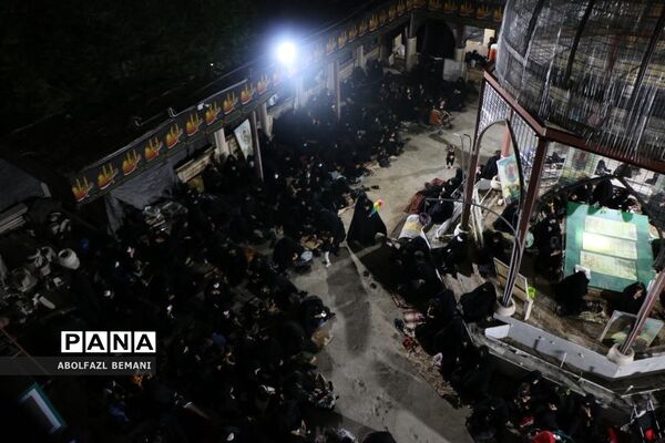 عزاداری شب تاسوعا در بوستان کودک قم