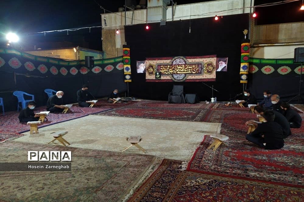 برگزاری مراسم عزاداری تاسوعای حسینی در سازمان دانش آموزی استان همدان