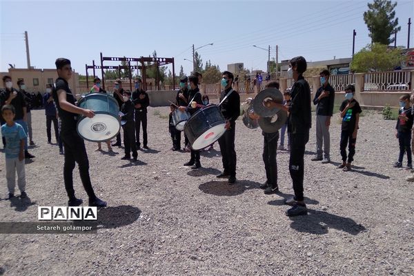 مراسم تاسوعای حسینی مسجد محمدرسول الله شهرستان درمیان